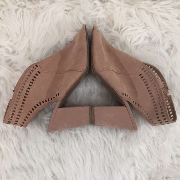 Francesca’s Peep Toe Light Pink Wedges size 8 - Picture 6 of 10